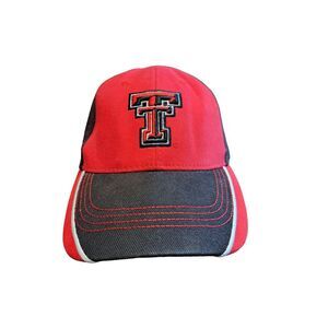Texas Tech Hat One Size‎ Fits All Unisex Red Raiders Adjustable Back